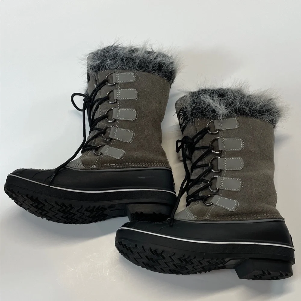 Tamarack Faux Fur Lined Waterproof Snow Boots Lace Up Winter Size 6
